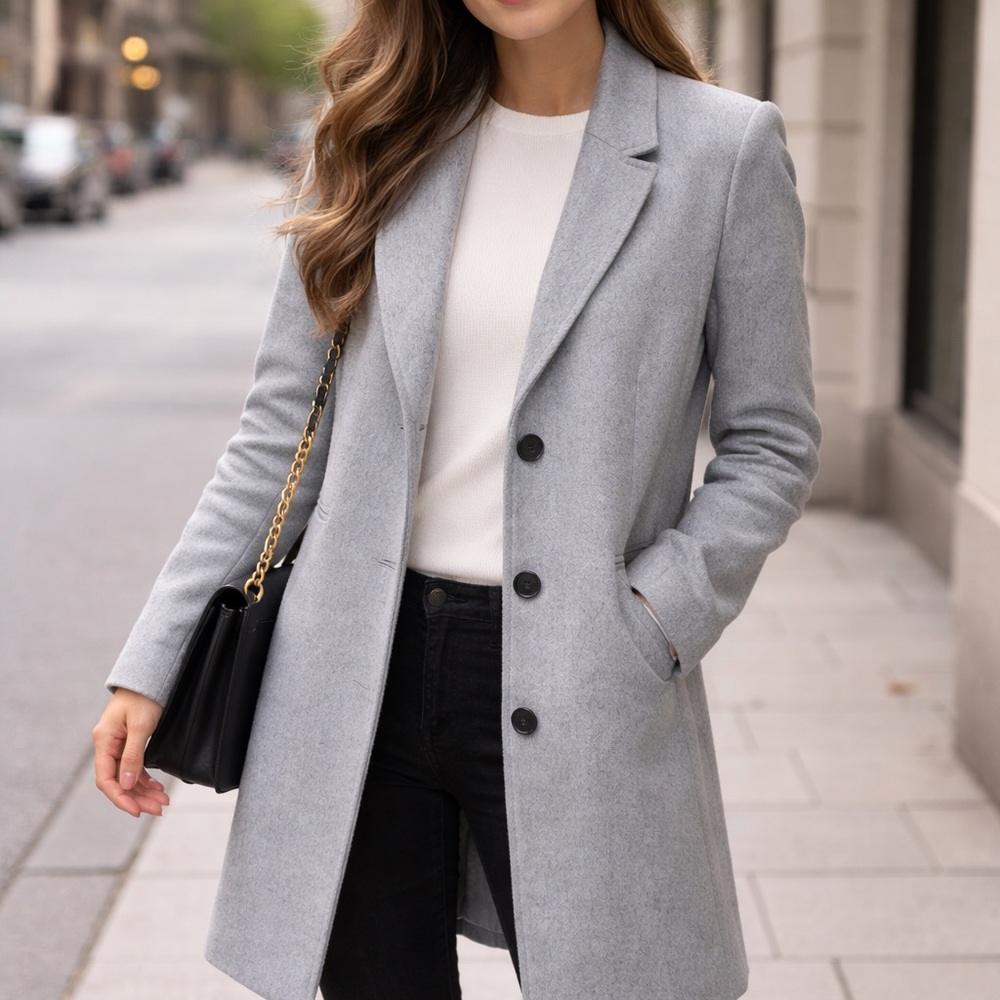 NWT Banana Republic Women's Light Gray Blazer
